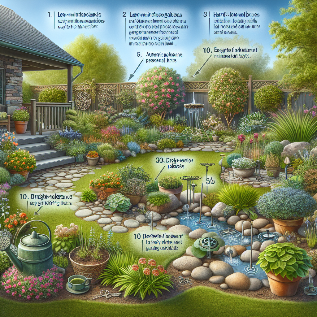 10 Beautiful Landscape Garden Ideas for Low Maintenance